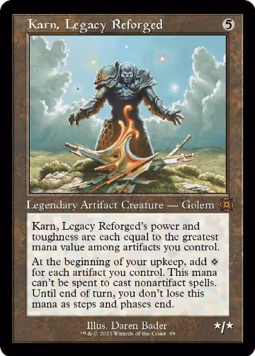 Karn, Legacy Reforged (Retro Frame) (99), March of the Machine: The Aftermath — Magic card price