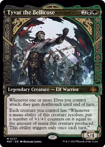 Tyvar the Bellicose (Halo Foil) (227), March of the Machine: The Aftermath — Magic card price