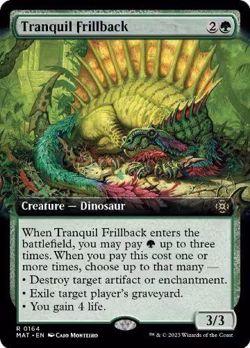 Tranquil Frillback (Extended Art) (164), March of the Machine: The Aftermath — Magic card price
