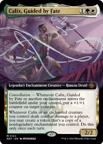 Calix, Guided by Fate (Extended Art) (165), March of the Machine: The Aftermath — Magic card price