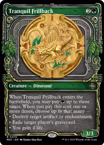 Tranquil Frillback (Showcase) (74), March of the Machine: The Aftermath — Magic card price