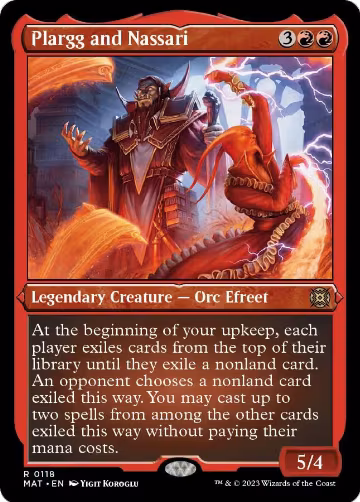 Plargg and Nassari (Foil Etched) (118), March of the Machine: The Aftermath — Magic card price