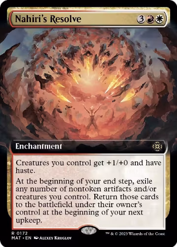 Nahiri's Resolve (Extended Art) (172), March of the Machine: The Aftermath — Magic card price