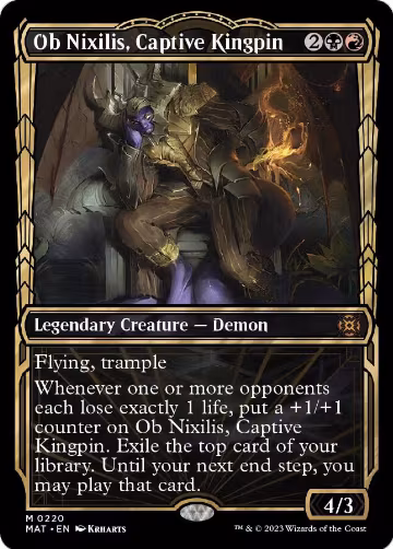 Ob Nixilis, Captive Kingpin (Halo Foil) (220) — card price