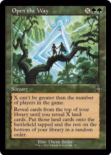 Open the Way (Retro Frame) (73), March of the Machine: The Aftermath — Magic card price