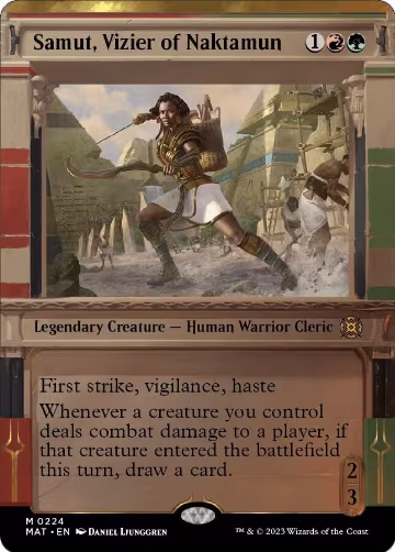 Samut, Vizier of Naktamun (Halo Foil) (224), March of the Machine: The Aftermath — Magic card price