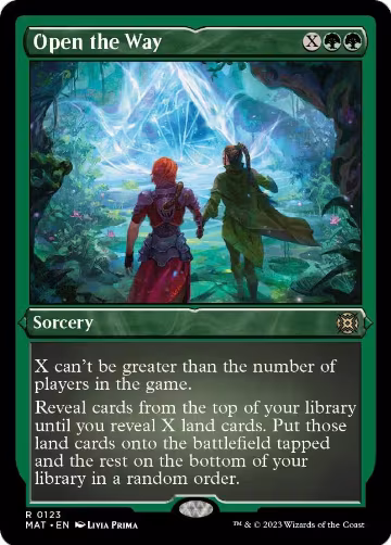 Open the Way (Foil Etched) (123), March of the Machine: The Aftermath — Magic card price