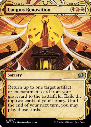 Campus Renovation (Halo Foil) (207), March of the Machine: The Aftermath — Magic card price