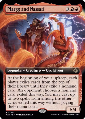 Plargg and Nassari (Extended Art) (160), March of the Machine: The Aftermath — Magic card price