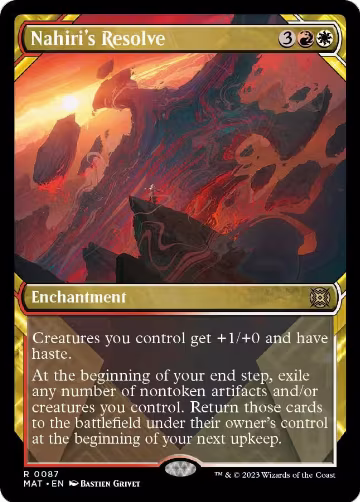 Nahiri's Resolve (Showcase) (87), March of the Machine: The Aftermath — Magic card price