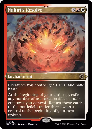 Nahiri's Resolve (Foil Etched) (137), March of the Machine: The Aftermath — Magic card price