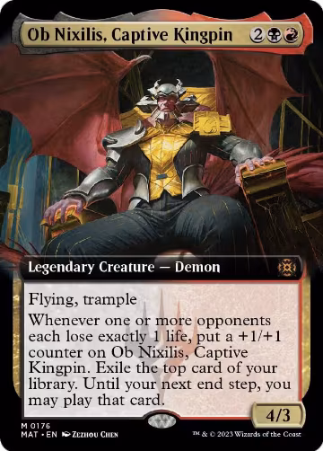 Ob Nixilis, Captive Kingpin (Extended Art) (176), March of the Machine: The Aftermath — Magic card price