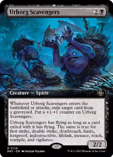 Urborg Scavengers (Extended Art) (158), March of the Machine: The Aftermath — Magic card price