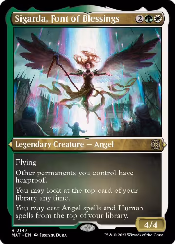 Sigarda, Font of Blessings (Foil Etched) (147), March of the Machine: The Aftermath — Magic card price