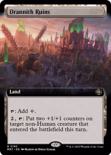 Drannith Ruins (Extended Art) (185), March of the Machine: The Aftermath — Magic card price