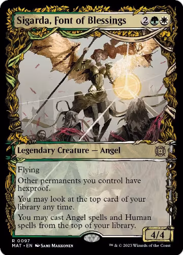 Sigarda, Font of Blessings (Showcase) (97), March of the Machine: The Aftermath — Magic card price