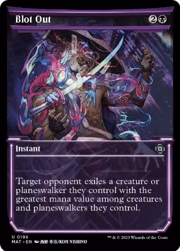 Blot Out (Halo Foil) (196), March of the Machine: The Aftermath — Magic card price