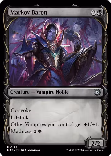 Markov Baron (Halo Foil) (198), March of the Machine: The Aftermath — Magic card price