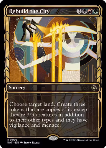 Rebuild the City (Showcase) (93), March of the Machine: The Aftermath — Magic card price
