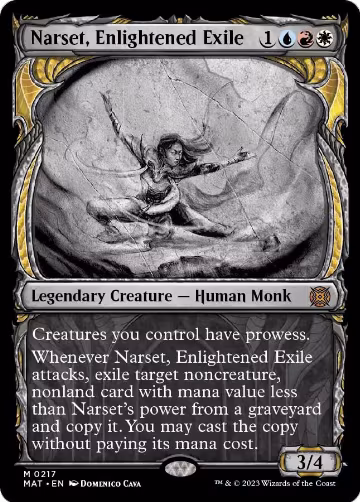 Narset, Enlightened Exile (Halo Foil) (217), March of the Machine: The Aftermath — Magic card price
