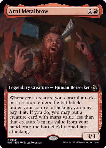 Arni Metalbrow (Extended Art) (159), March of the Machine: The Aftermath — Magic card price