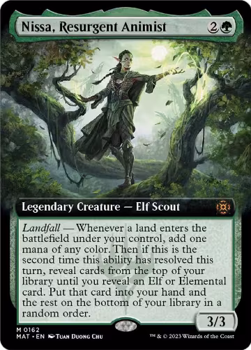 Nissa, Resurgent Animist (Extended Art) (162) — card price