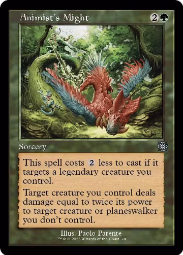 Animist's Might (Retro Frame) (70), March of the Machine: The Aftermath — Magic card price