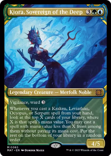 Kiora, Sovereign of the Deep (Showcase) (85), March of the Machine: The Aftermath — Magic card price