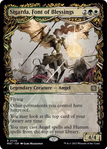 Sigarda, Font of Blessings (Halo Foil) (226), March of the Machine: The Aftermath — Magic card price