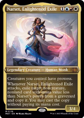 Narset, Enlightened Exile (Foil Etched) (138), March of the Machine: The Aftermath — Magic card price