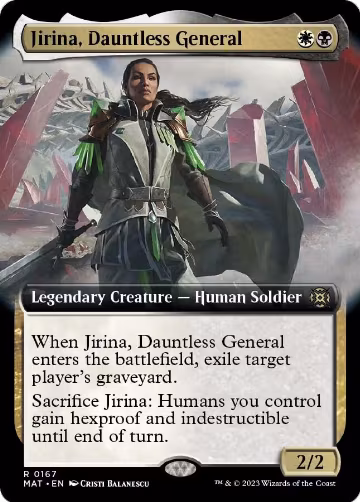Jirina, Dauntless General (Extended Art) (167), March of the Machine: The Aftermath — Magic card price