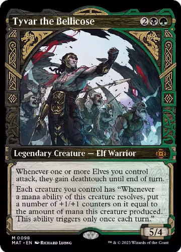 Tyvar the Bellicose (Showcase) (98), March of the Machine: The Aftermath — Magic card price