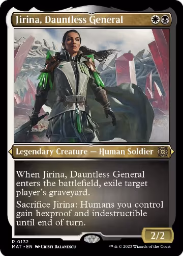 Jirina, Dauntless General (Foil Etched) (132), March of the Machine: The Aftermath — Magic card price