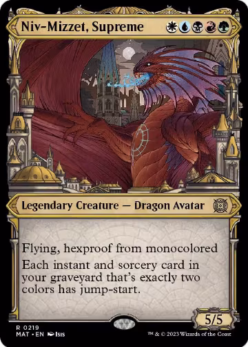 Niv-Mizzet, Supreme (Halo Foil) (219), March of the Machine: The Aftermath — Magic card price