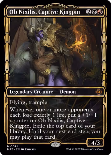 Ob Nixilis, Captive Kingpin (Showcase) (91), March of the Machine: The Aftermath — Magic card price