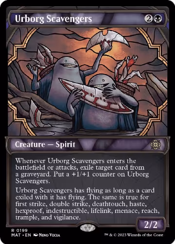 Urborg Scavengers (Halo Foil) (199), March of the Machine: The Aftermath — Magic card price