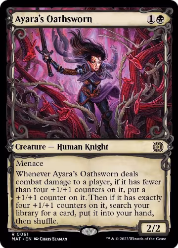 Ayara's Oathsworn (Showcase) (61), March of the Machine: The Aftermath — Magic card price