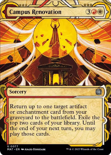 Campus Renovation (Showcase) (77), March of the Machine: The Aftermath — Magic card price