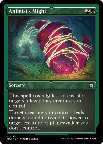 Animist's Might (Foil Etched) (120), March of the Machine: The Aftermath — Magic card price
