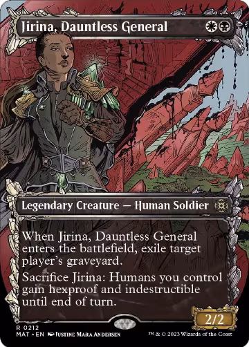 Jirina, Dauntless General (Halo Foil) (212), March of the Machine: The Aftermath — Magic card price