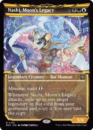 Nashi, Moon's Legacy (Halo Foil) (218), March of the Machine: The Aftermath — Magic card price