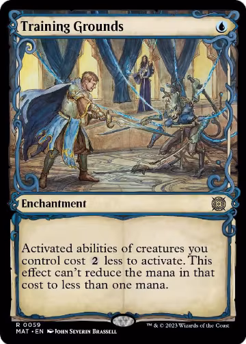 Training Grounds (Showcase) (59), March of the Machine: The Aftermath — Magic card price