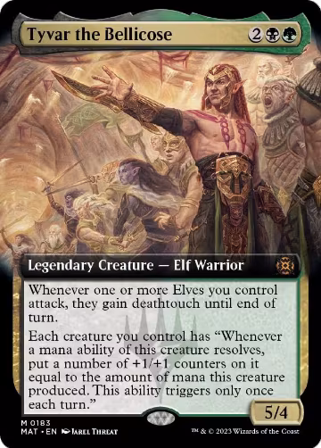 Tyvar the Bellicose (Extended Art) (183), March of the Machine: The Aftermath — Magic card price