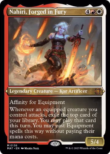 Nahiri, Forged in Fury (Foil Etched) (136), March of the Machine: The Aftermath — Magic card price