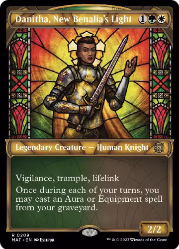Danitha, New Benalia's Light (Halo Foil) (209), March of the Machine: The Aftermath — Magic card price