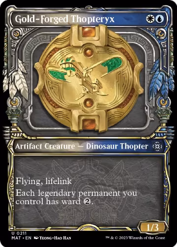 Gold-Forged Thopteryx (Halo Foil) (211), March of the Machine: The Aftermath — Magic card price