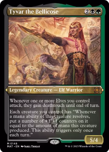 Tyvar the Bellicose (Foil Etched) (148), March of the Machine: The Aftermath — Magic card price