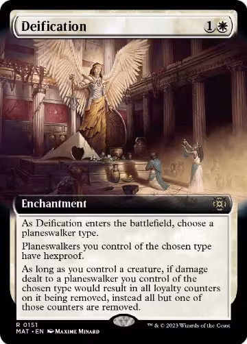 Deification (Extended Art) (151), March of the Machine: The Aftermath — Magic card price