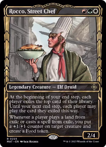 Rocco, Street Chef (Halo Foil) (223), March of the Machine: The Aftermath — Magic card price