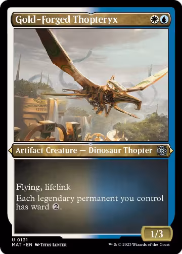 Gold-Forged Thopteryx (Foil Etched) (131), March of the Machine: The Aftermath — Magic card price